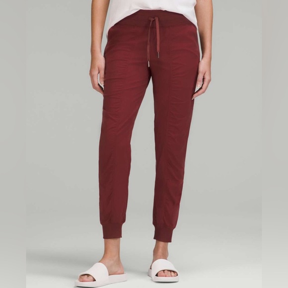 Lululemon Red Merlot Mid-Rise Dance Studio Jogger - Picture 1 of 5